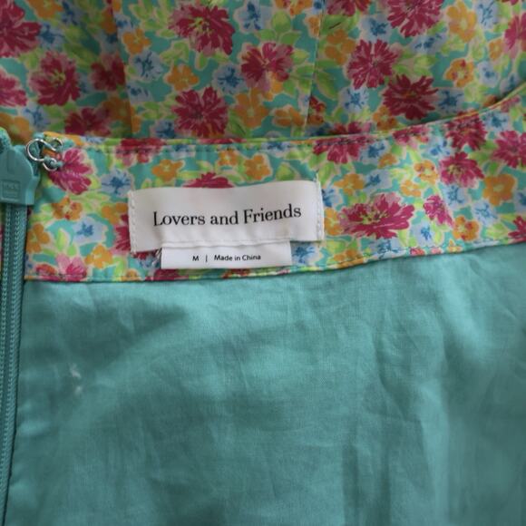 LOVERS AND FRIENDS Luella Mini Dress in Millie Floral Multi Size M - Picture 8 of 11